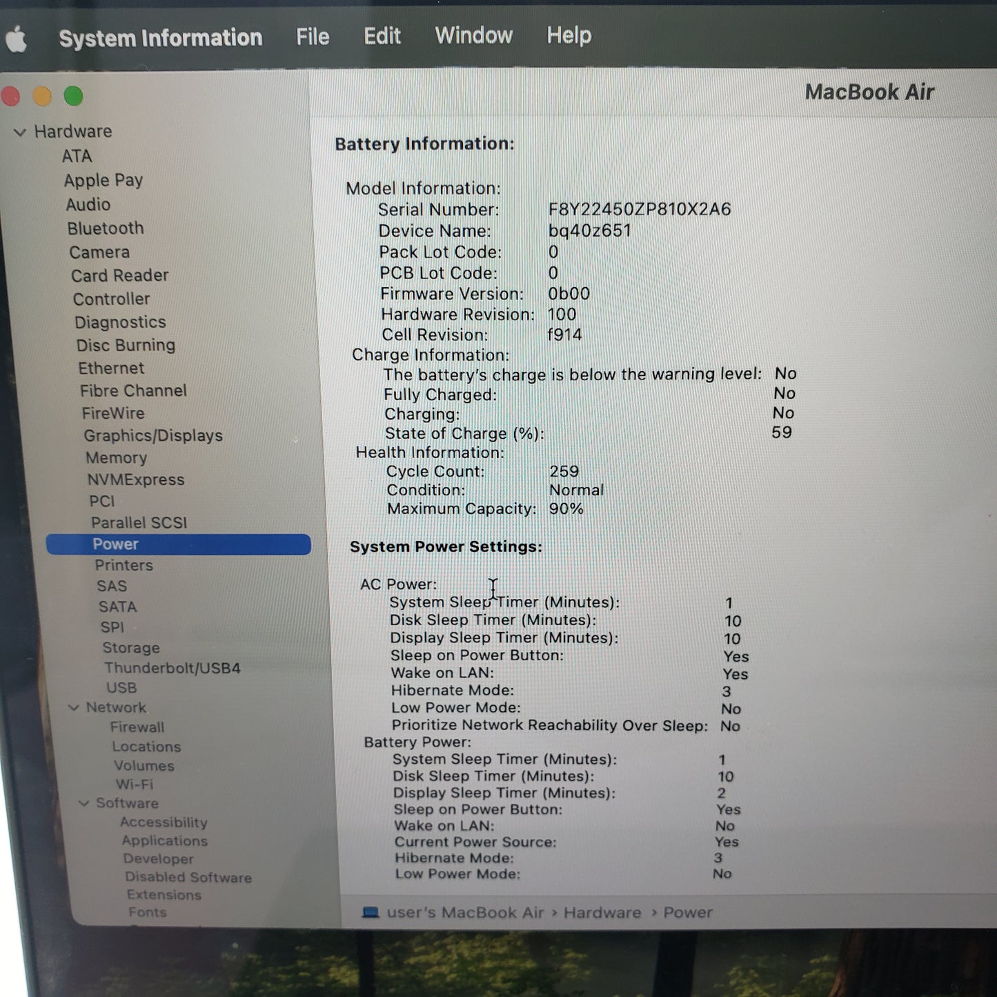 2022 Apple MacBook Air 13.6" M2 8C GPU 3.5GHz 8GB RAM 256GB SSD A2681