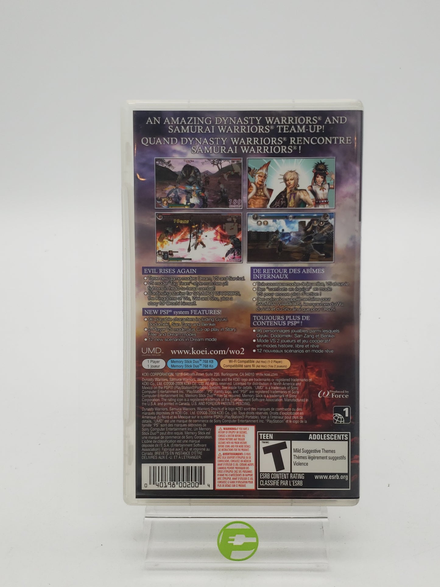 Warriors Orochi 2 (Sony PlayStation Portable PSP, 2008)