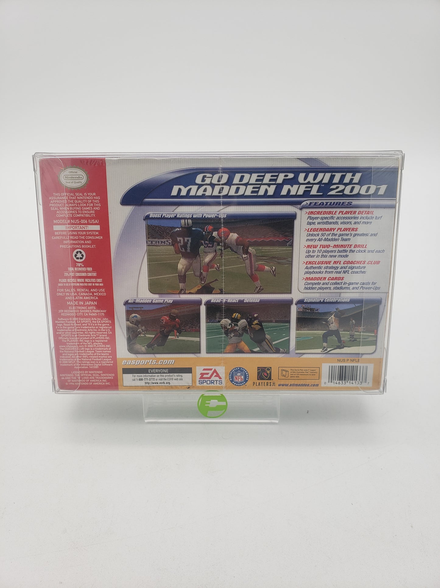 New Madden 2001 (Nintendo 64 N64, 2000)