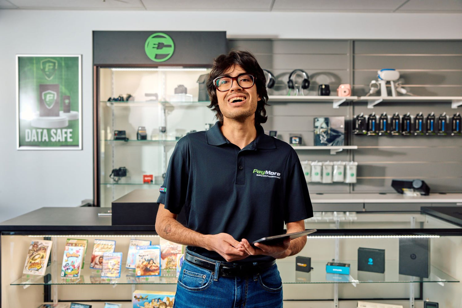 employee smiling