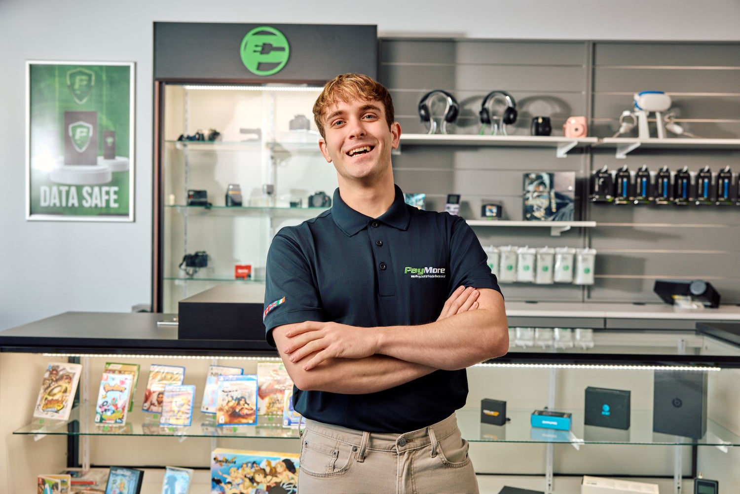 employee smiling