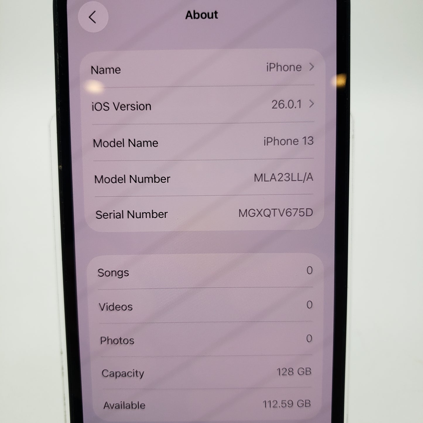 Unlocked Apple iPhone 13 128GB Midnight MLA23LL/A