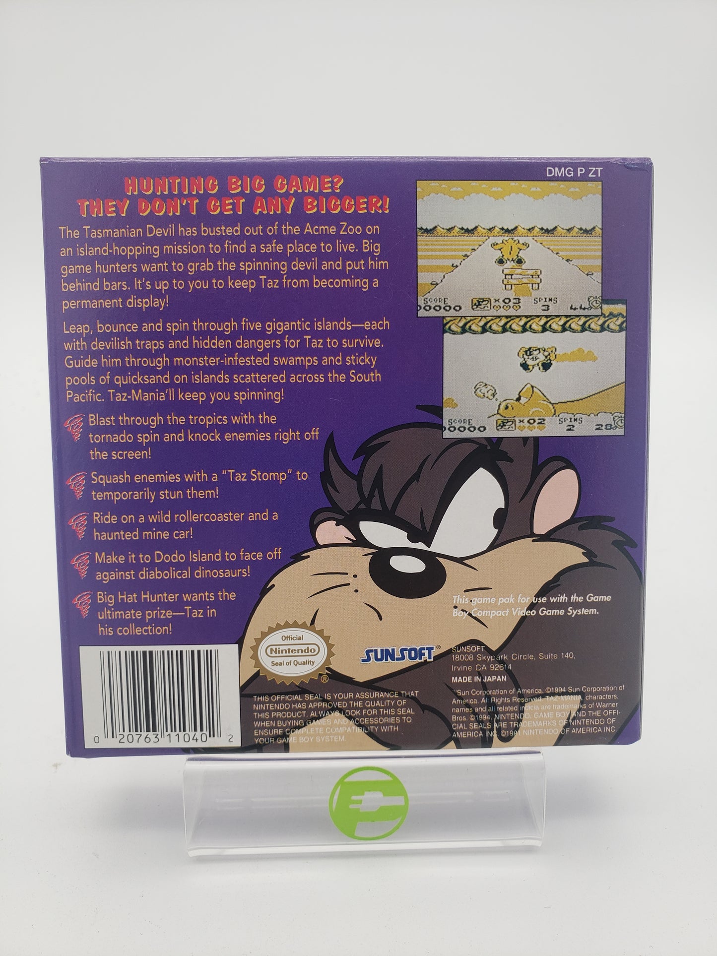 Taz-Mania (Nintendo GameBoy, 1994)