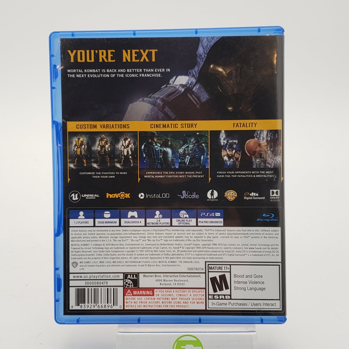 Mortal Kombat 11 (Sony PlayStation 4 PS4, 2019)