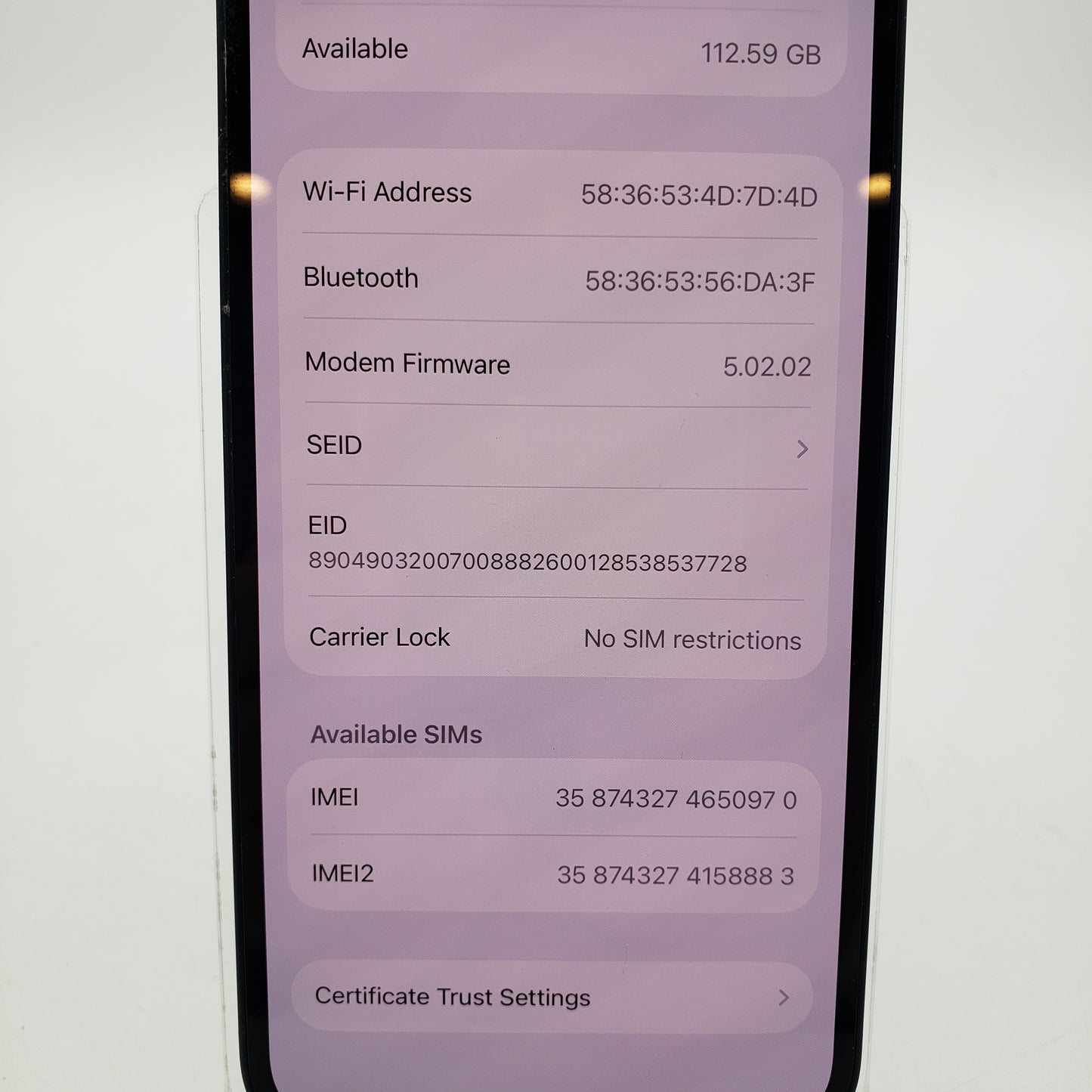 Unlocked Apple iPhone 13 128GB Midnight MLA23LL/A