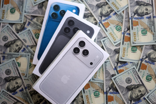 Collection of iPhone 11 and newer models displayed at PayMore Santa Clarita