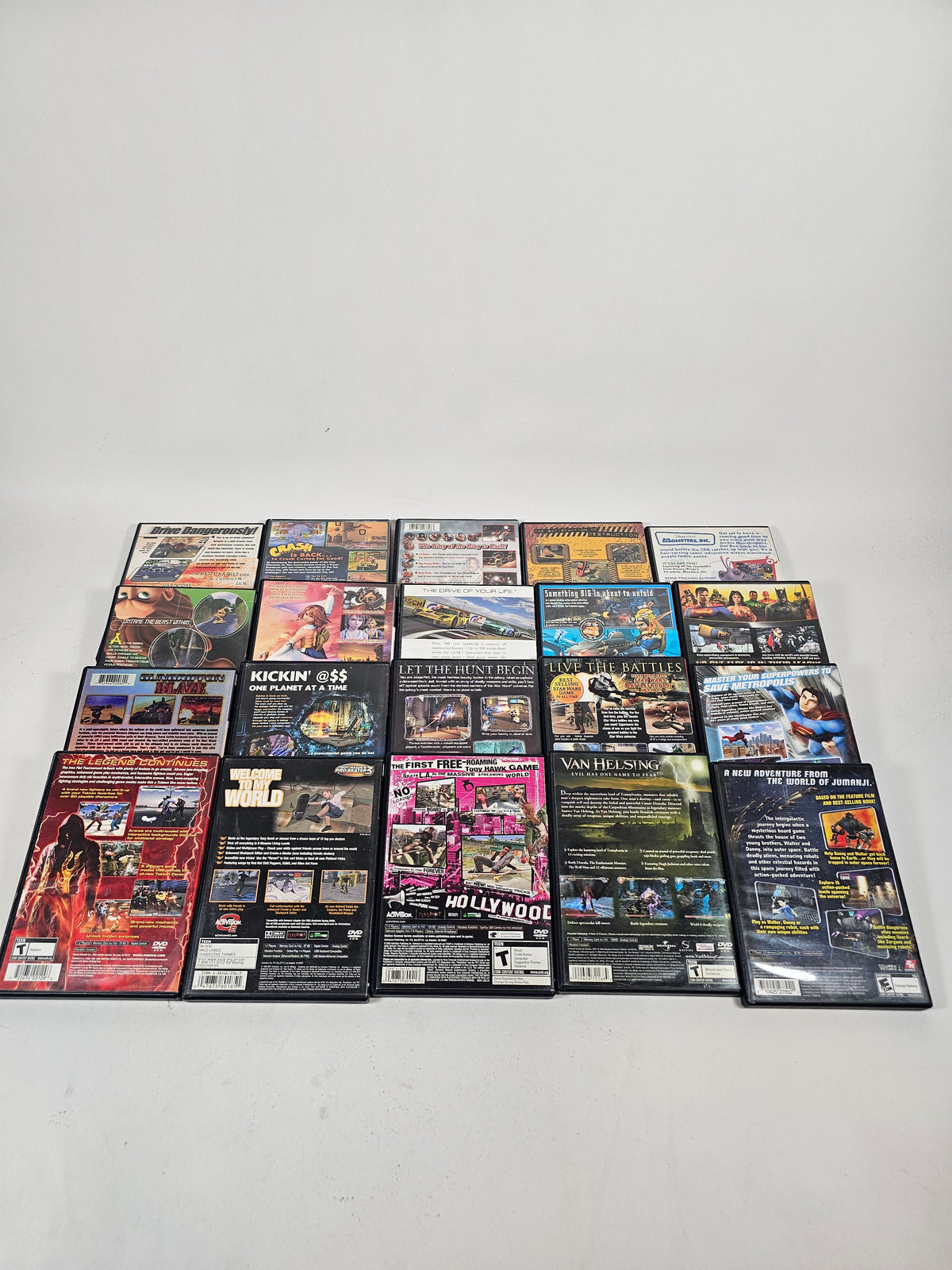 Lot of 20 Sony PlayStation 2 PS2 Games