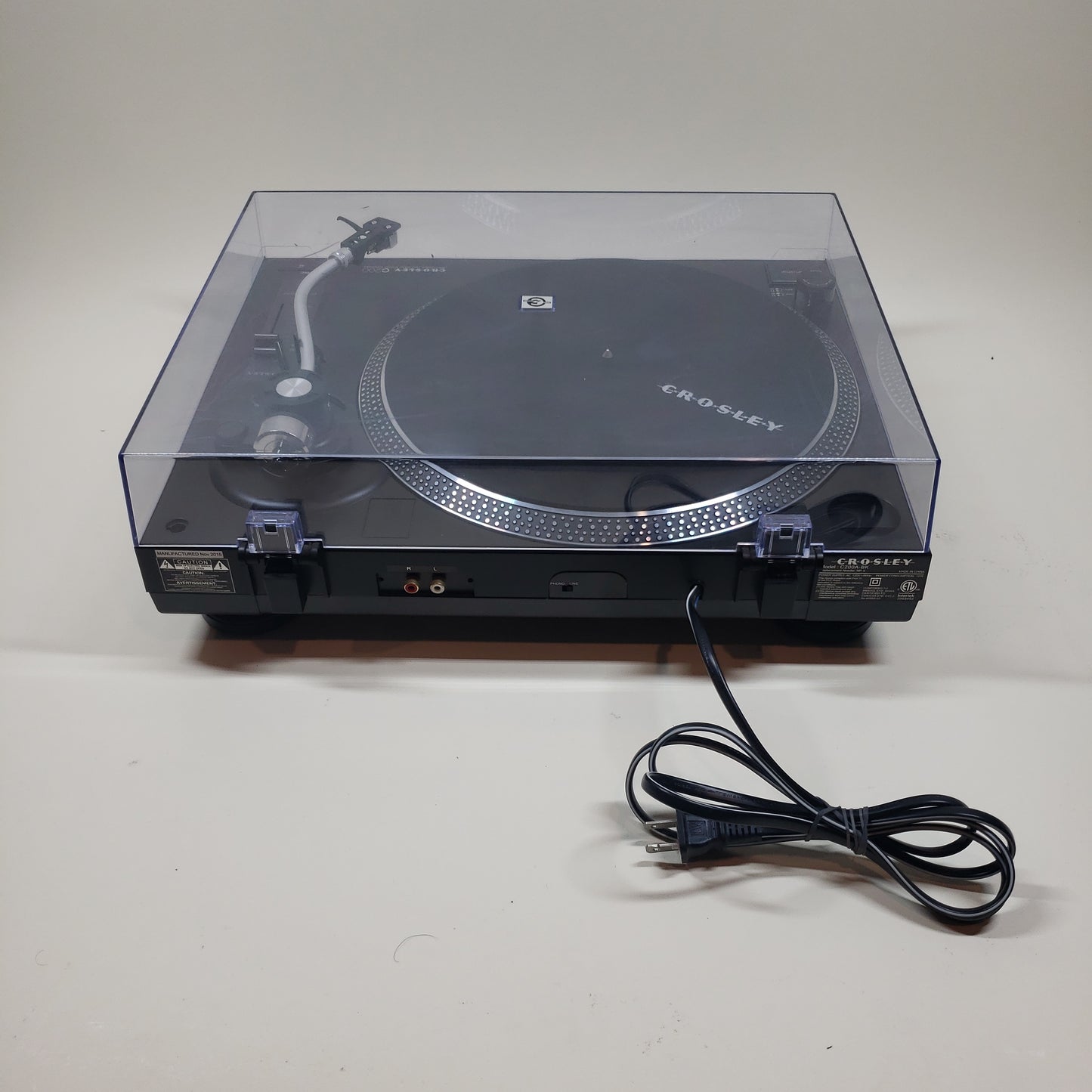 Crosley C200a-BK Direct Drive Two Speed Turntable