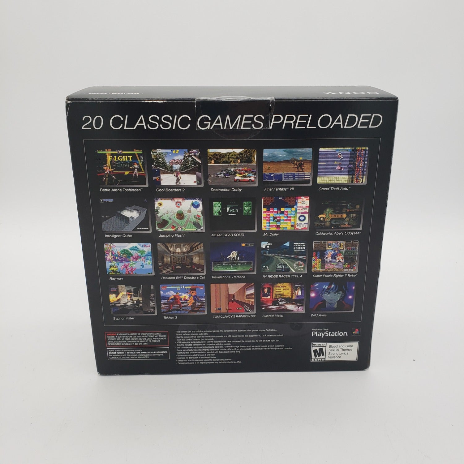 New Sony PlayStation Classic Gray Console Gaming System 3003348