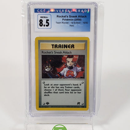 Pokémon TCG Team Rocket Rockets Sneak Attack 16/82 Holo English CGC 8. – PayMore Santa Clarita
