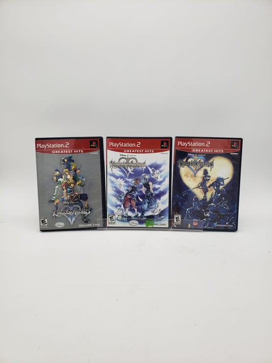 Kingdom Hearts I, II, Chain of Memories Greatest Hits Lot PlayStation 2 CIB