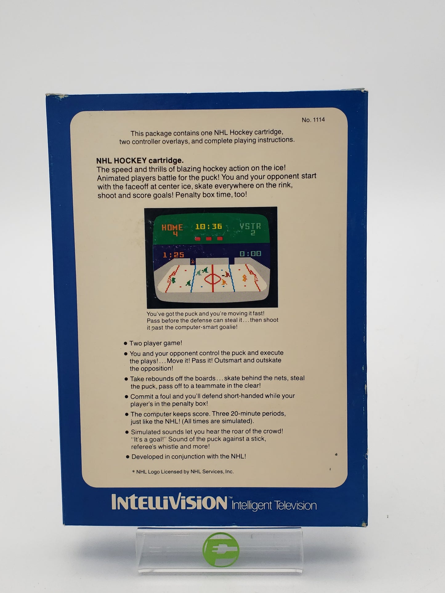 NHL Hockey (Mattel Intellivision, 1978)