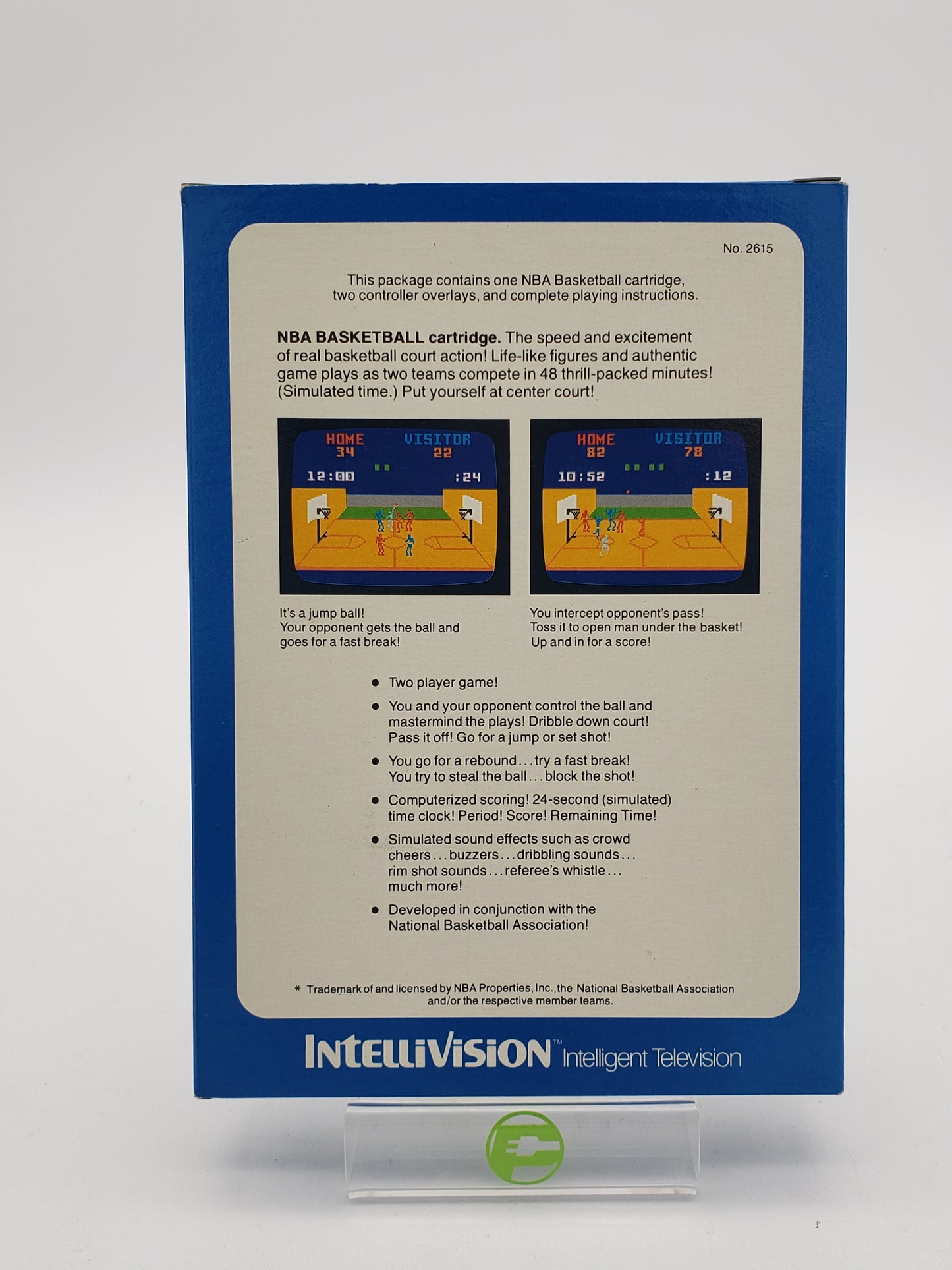 NBA Basketball (Mattel Intellivision, 1979)