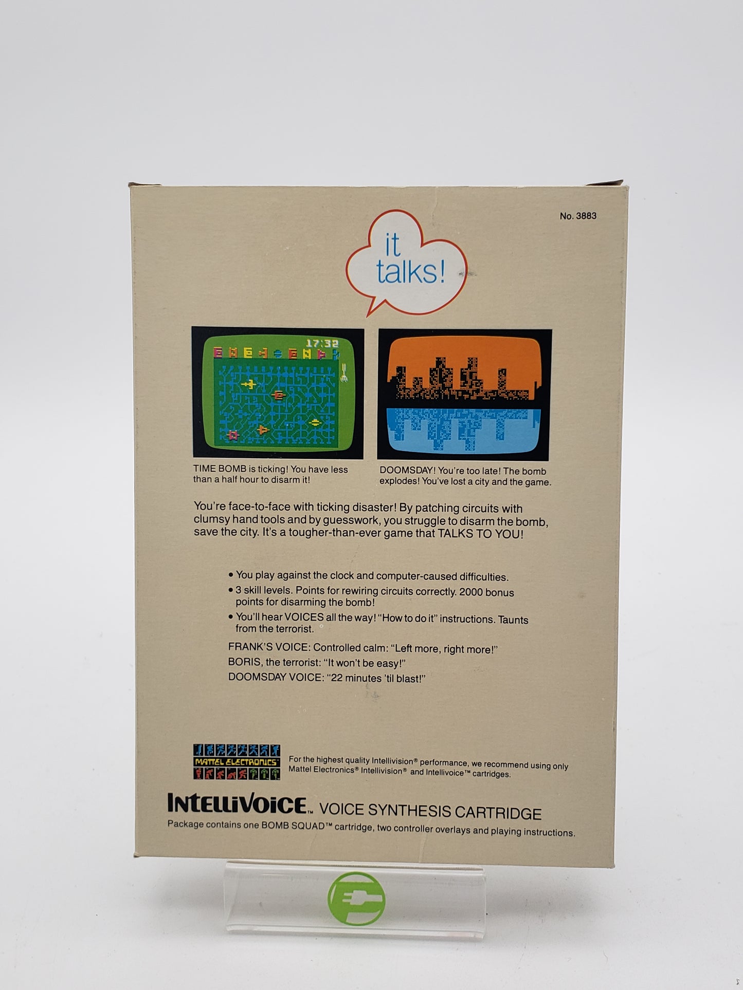 Bomb Squad CIB (Mattel Intellivision, 1981)