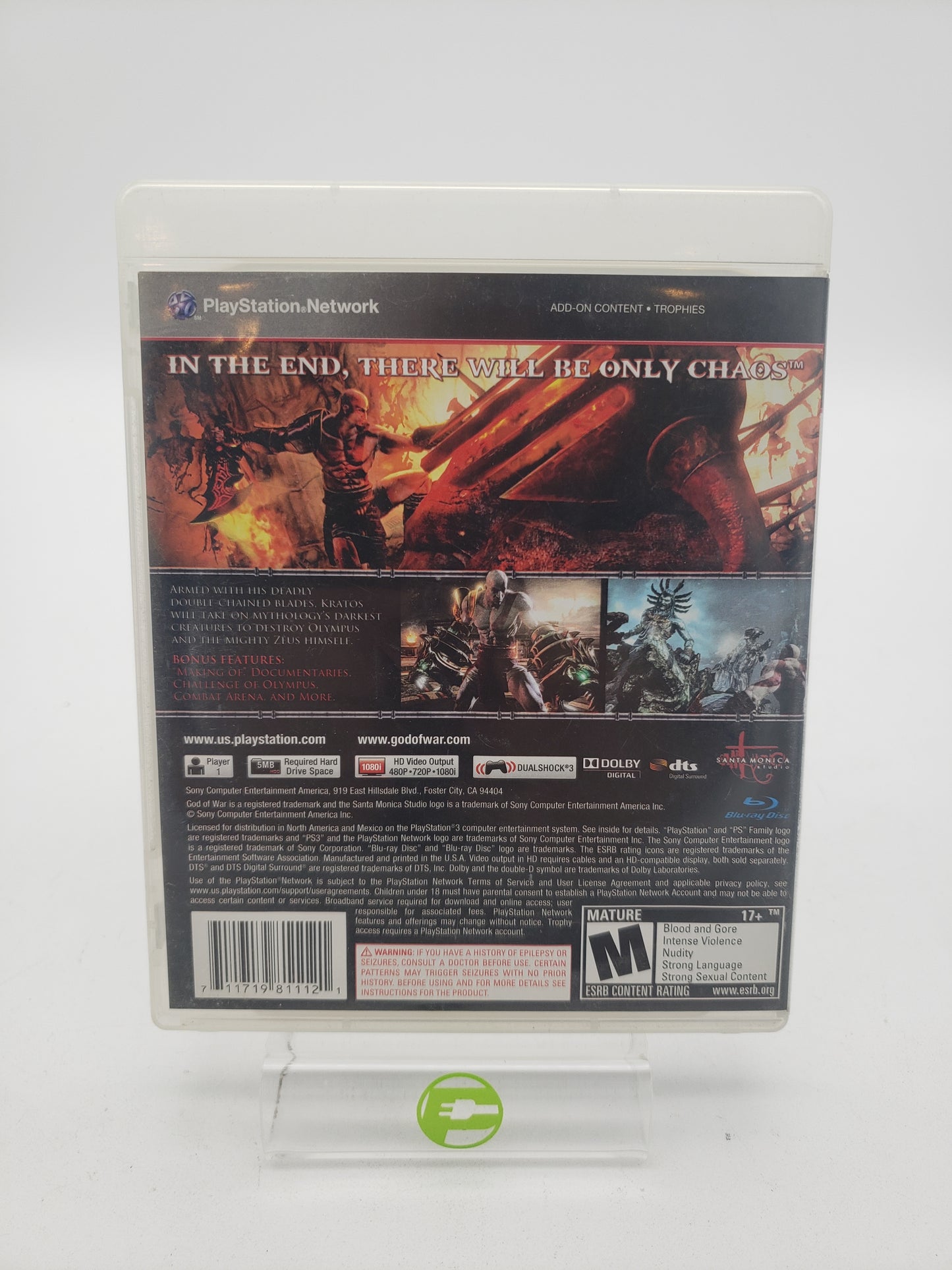 God of War III (Sony PlayStation 3 PS3, 2010)