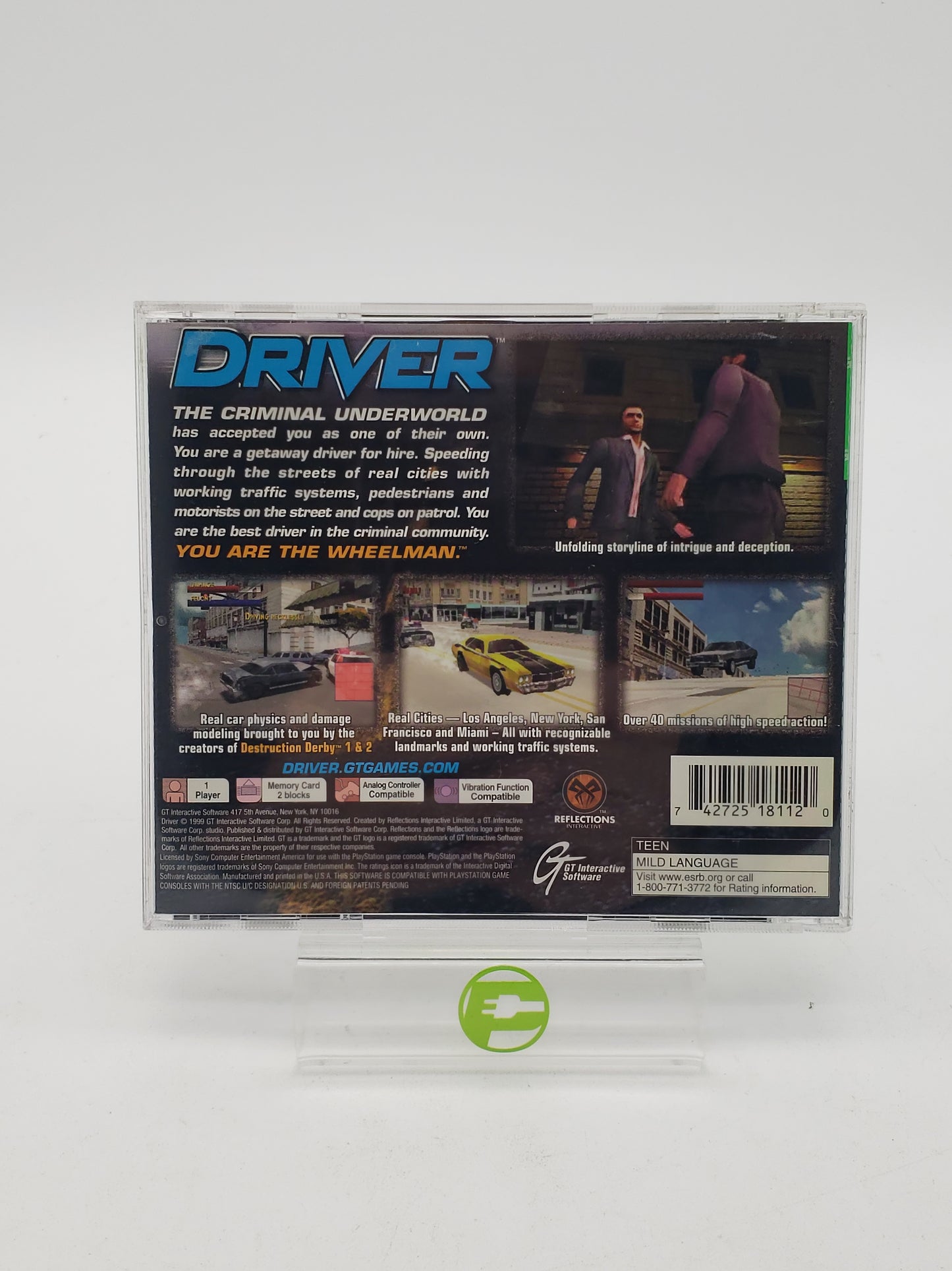 Driver (Sony PlayStation 1 PS1, 1999)