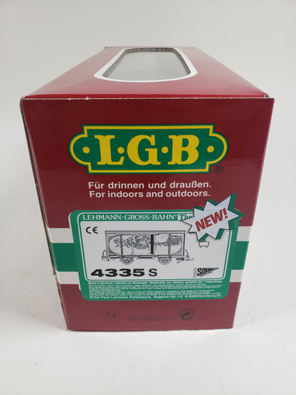 LGB Red Christmas Sound Boxcar 4335S