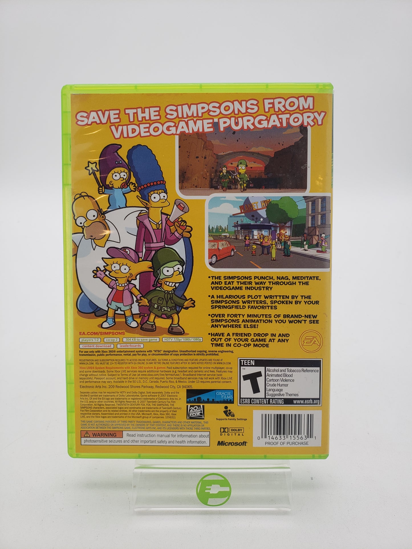 The Simpsons Game (Microsoft Xbox 360, 2007)