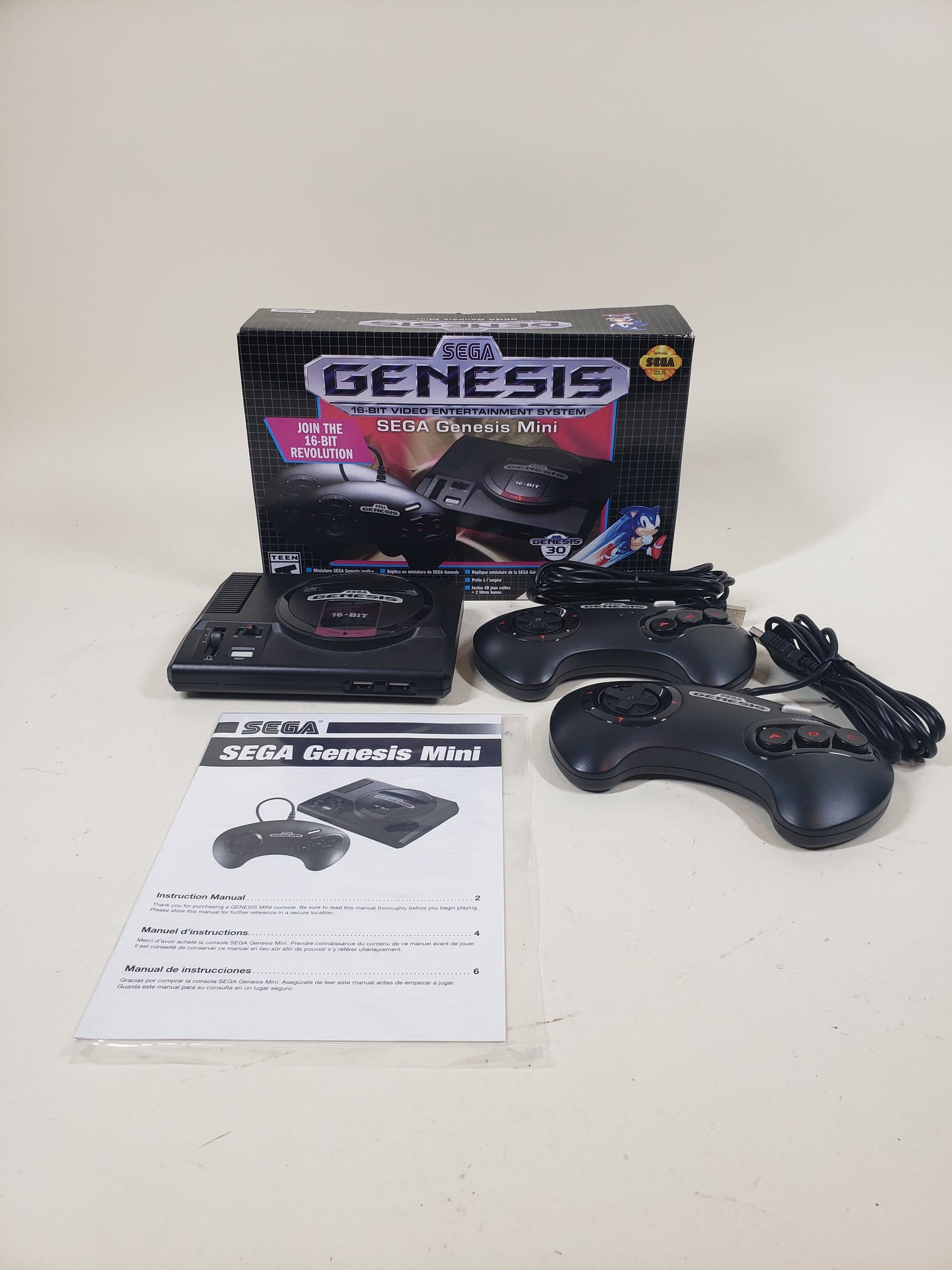 Sega Genesis Mini 16-Bit Video Entertainment System