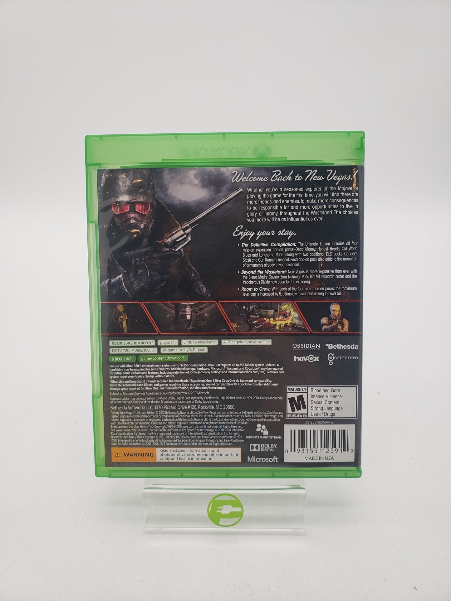 Fallout: New Vegas [Ultimate Edition] (Microsoft Xbox One, 2012)