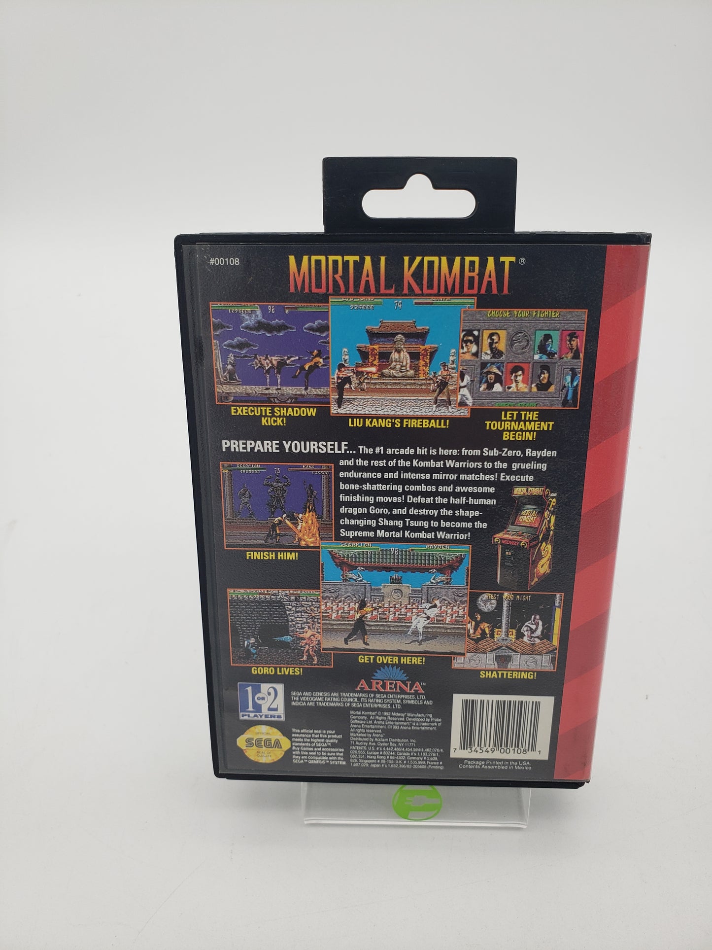 Mortal Kombat CIB (Sega Genesis, 1993)