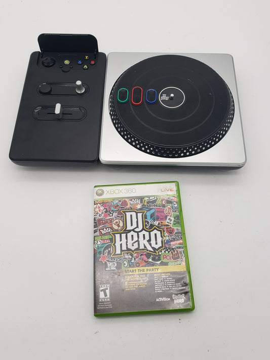 Microsoft DJ HERO Black Turntable Controller with Game For Xbox 360