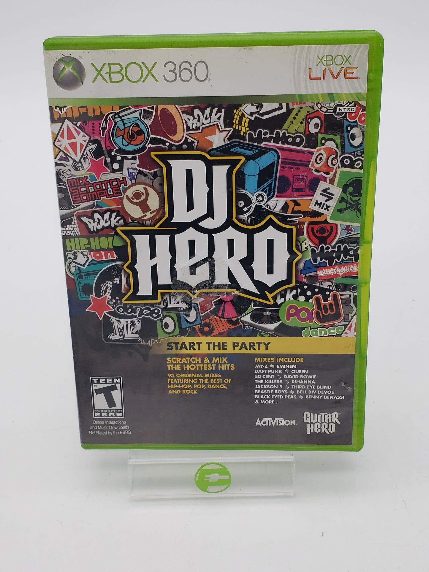 Microsoft DJ HERO Black Turntable Controller with Game For Xbox 360