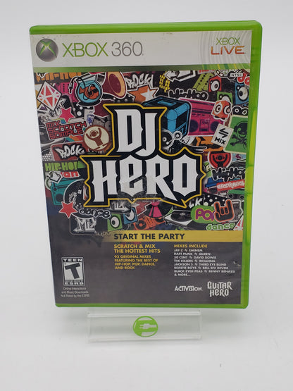 Microsoft DJ HERO Black Turntable Controller with Game For Xbox 360