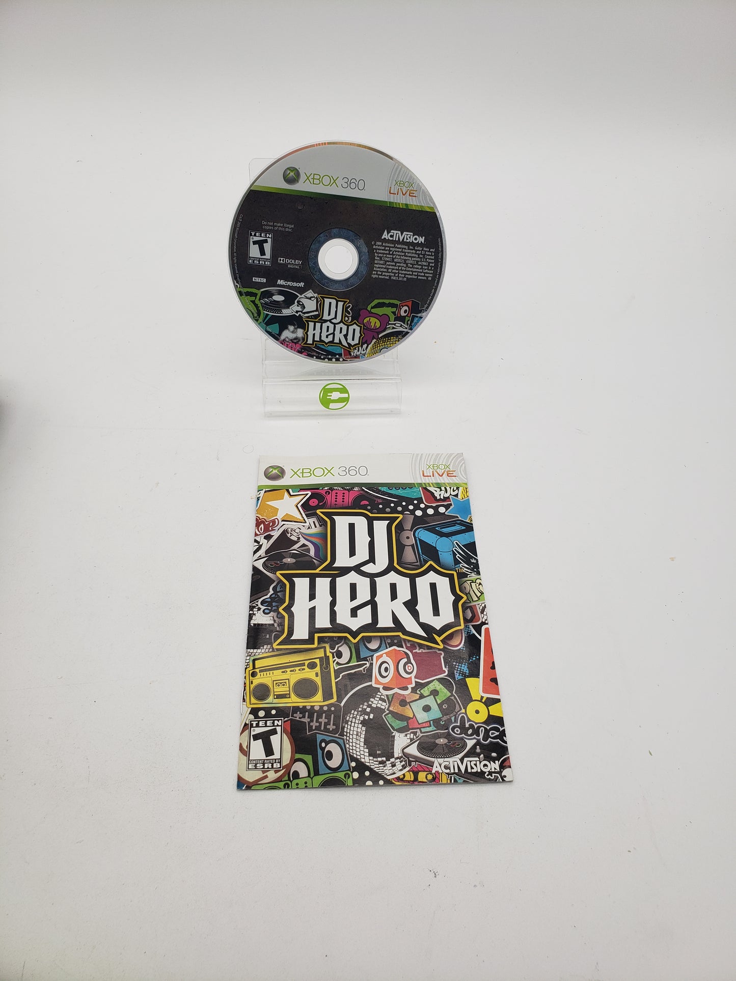 Microsoft DJ HERO Black Turntable Controller with Game For Xbox 360