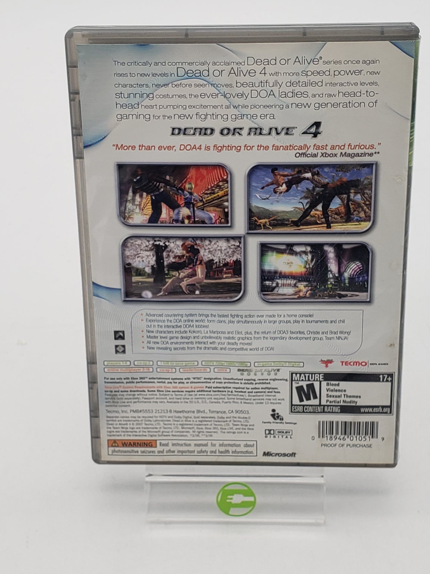 Dead or Alive 4 CIB [Platinum Hits] (Microsoft Xbox 360, 2005)