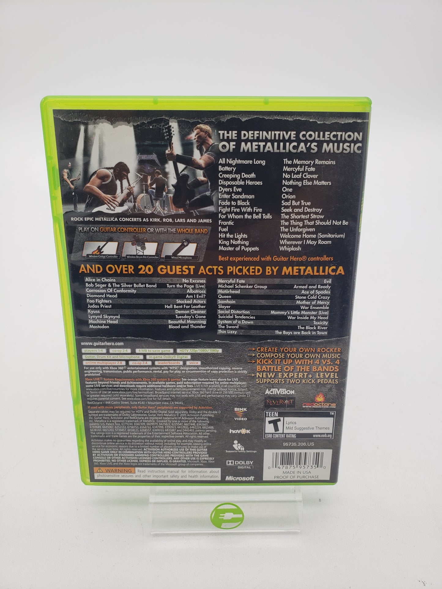 Guitar Hero: Metallica CIB (Microsoft Xbox 360, 2009)