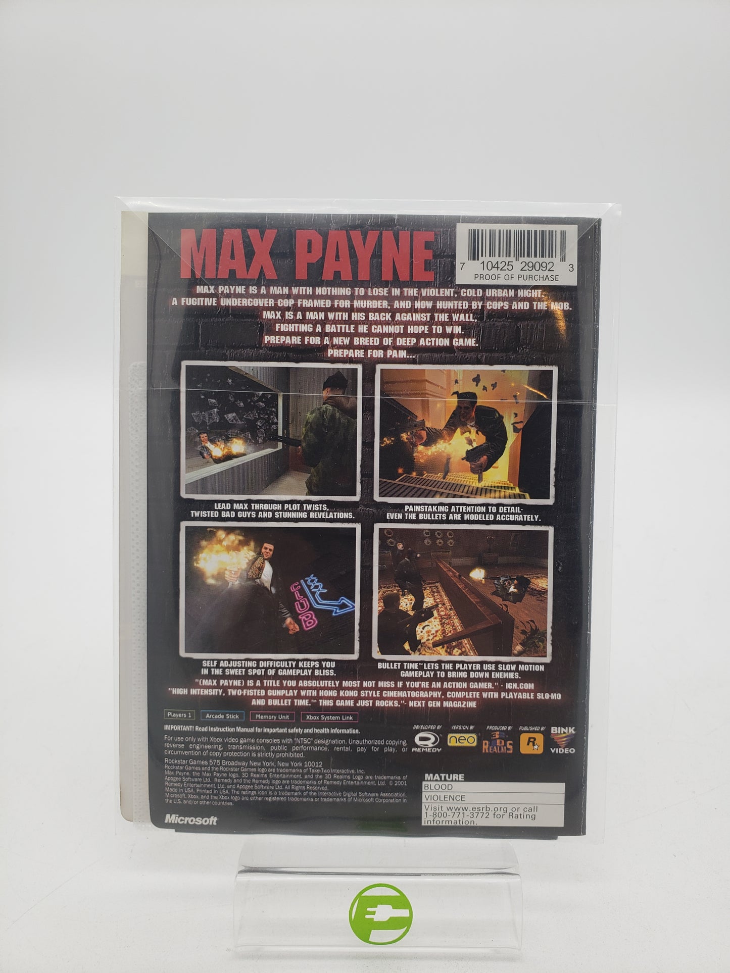 Max Payne (Microsoft Xbox, 2001)