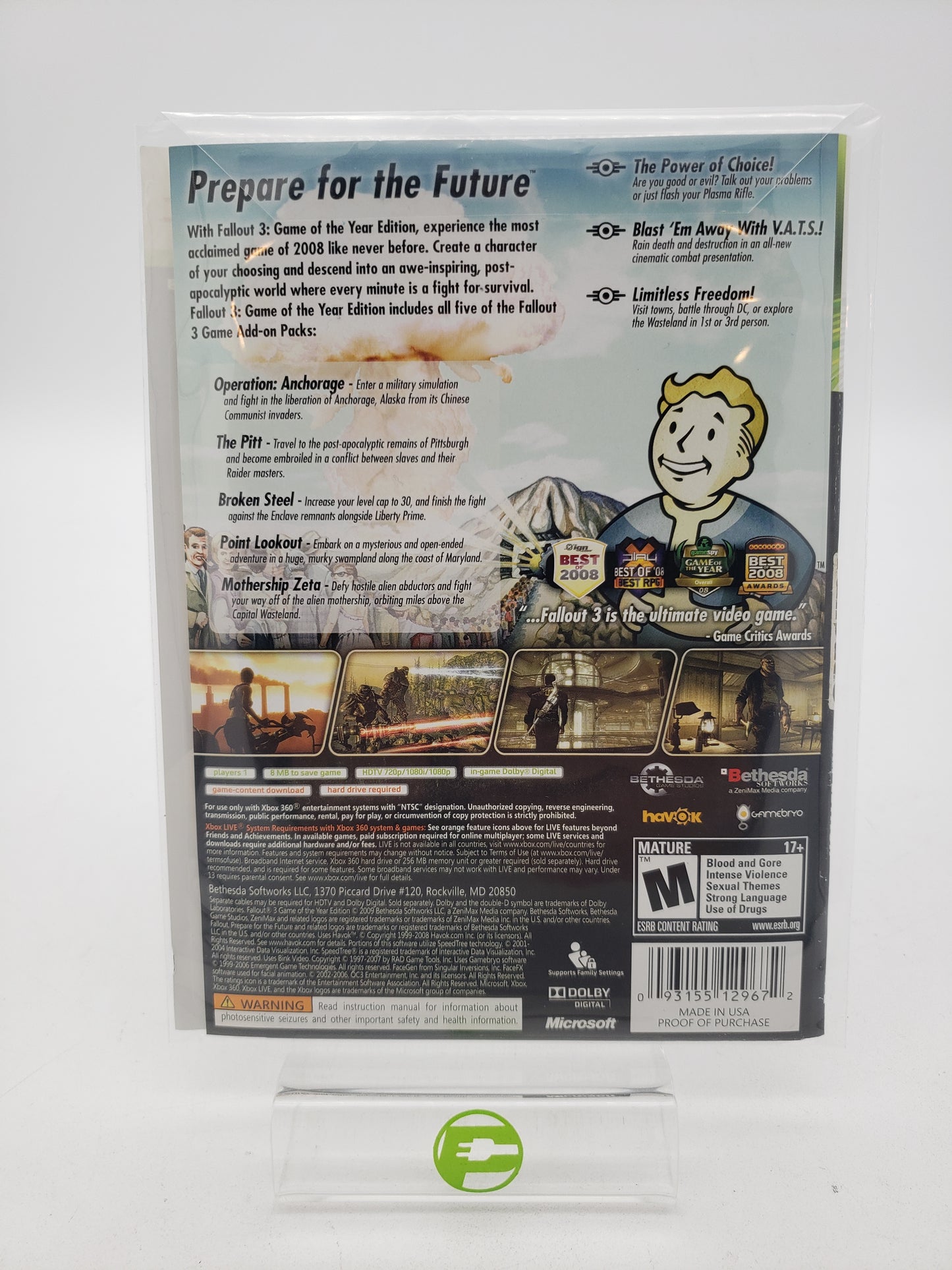 Fallout 3 [Game of the Year] (Microsoft Xbox 360, 2009)