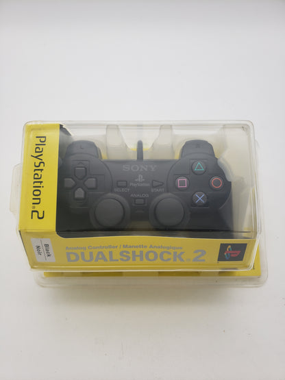 New Sony PlayStation 2 PS2 DualShock 2 Wired Controller Black SCPH-10010