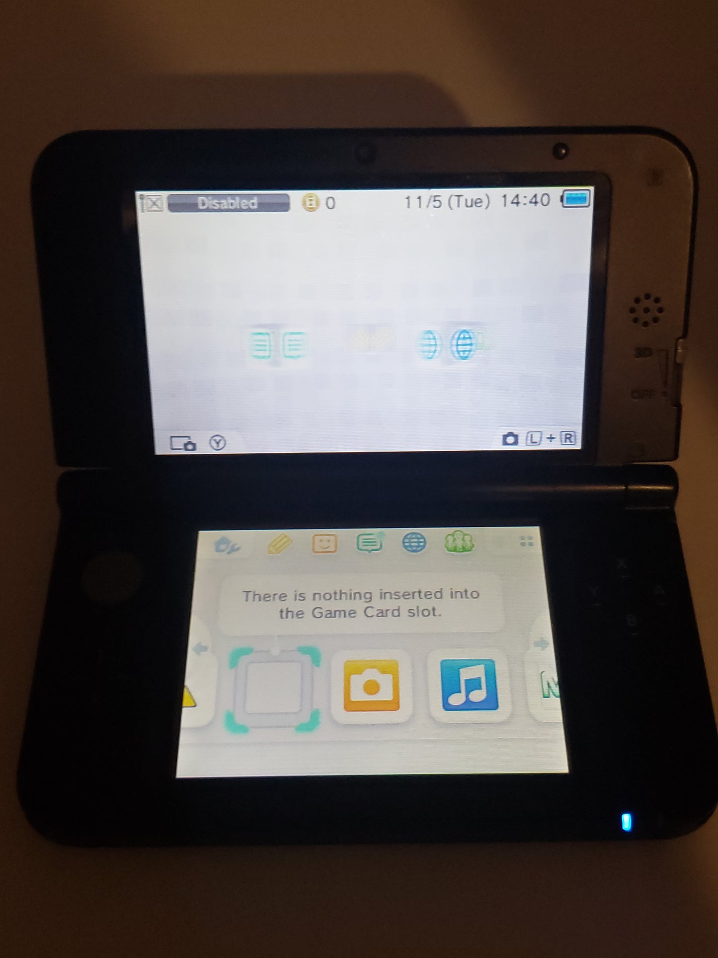 Nintendo 3DS XL Handheld Game Console SPR-001 Black