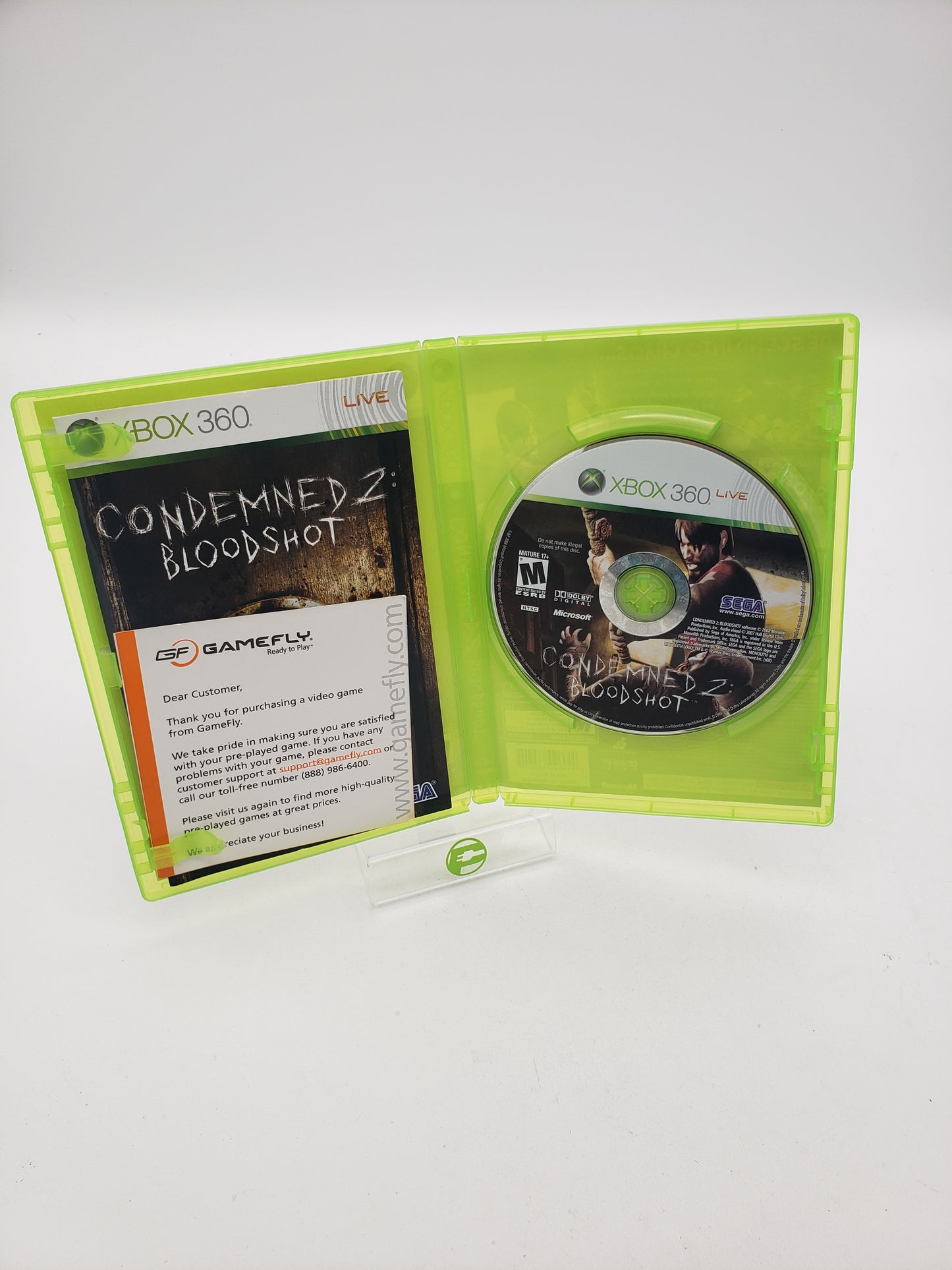 Condemned 2 Bloodshot (Microsoft Xbox 360, 2008)