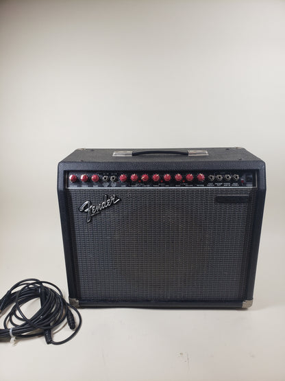 Fender Deluxe 85 85W 2 Channel Solid-State 1x12 Combo. Rare with Red Knob