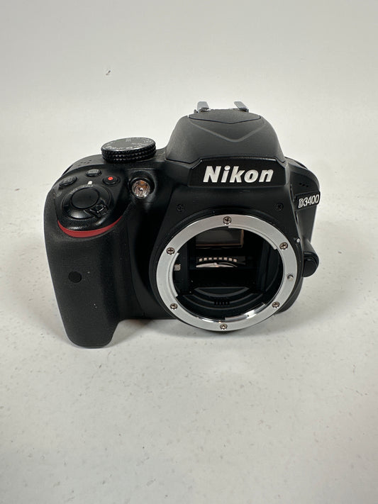 Nikon D3400 24.2MP Digital SLR DSLR Camera 1580Shutter Count