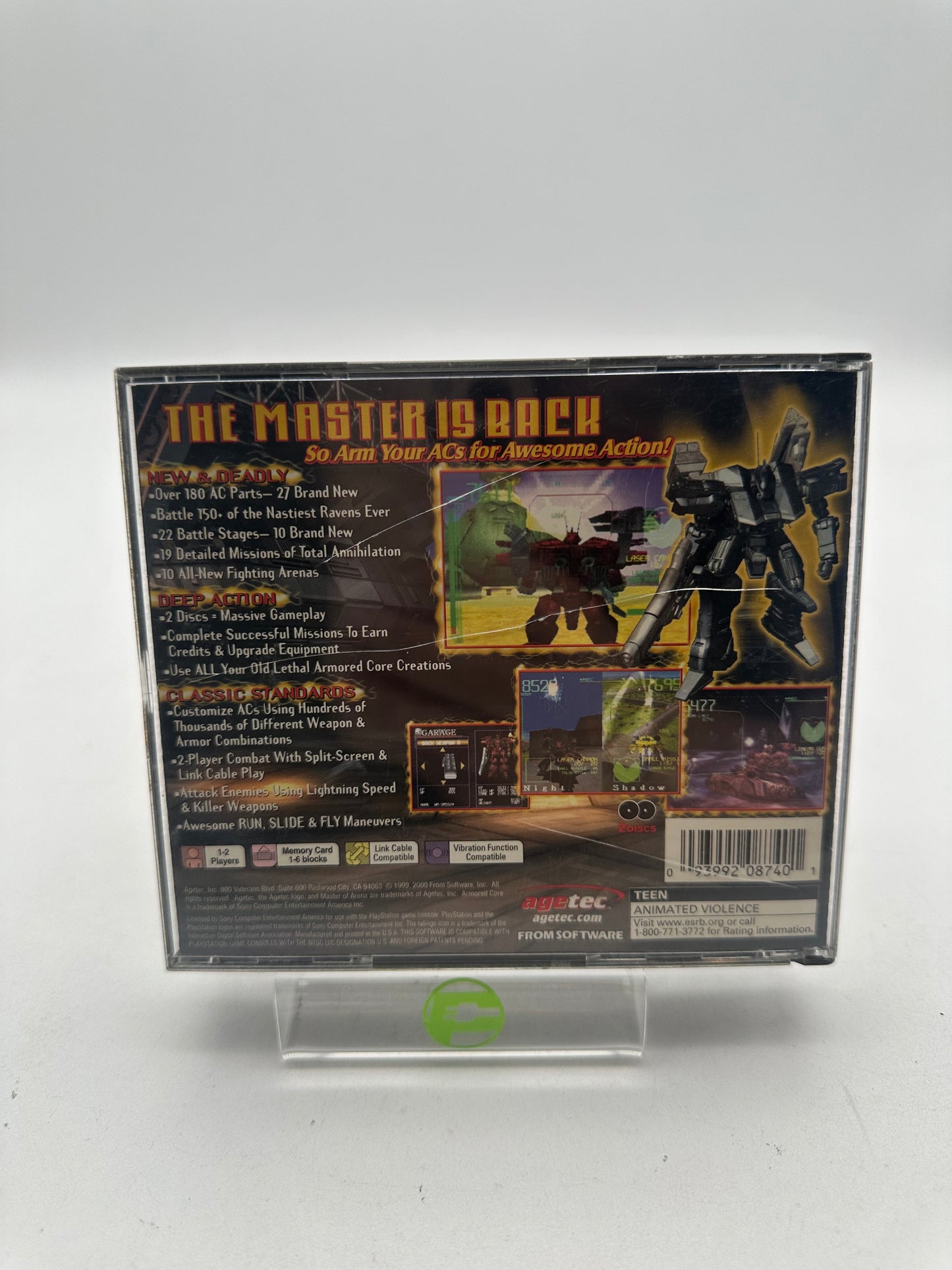 Armored Core Master of Arena (Sony PlayStation 1 PS1, 2000)