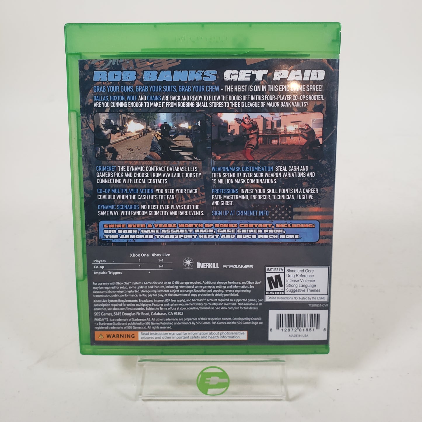 Payday 2: Crimewave (Microsoft Xbox One, 2015)