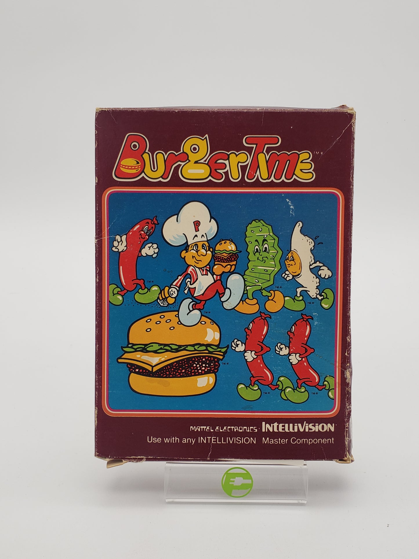 Burger Time (Mattel Intellivision, 1983, CIB)