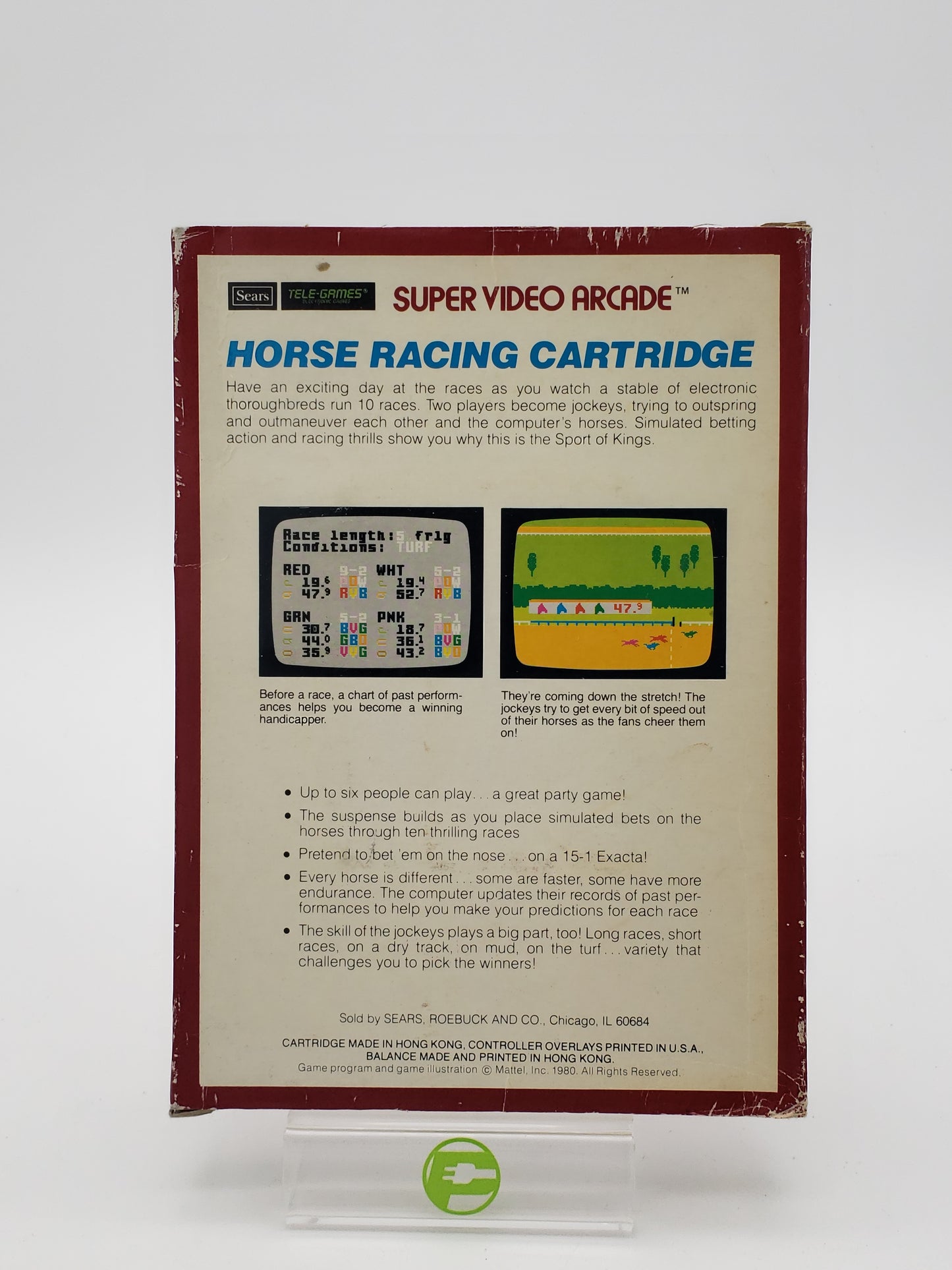 Horse Racing (Super Video Arcade, 1980, Rare, CIB)