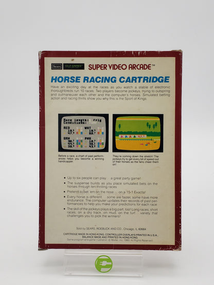 Horse Racing (Super Video Arcade, 1980, Rare, CIB)